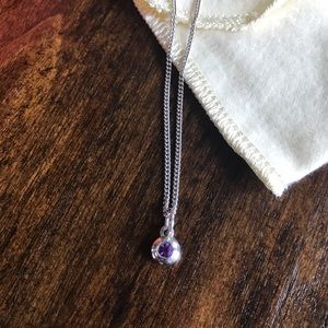 James Avery Amethyst necklace & pendant